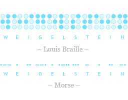 Braille und Morse