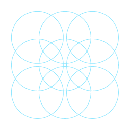 Einfaches Muster aus Kreisen
